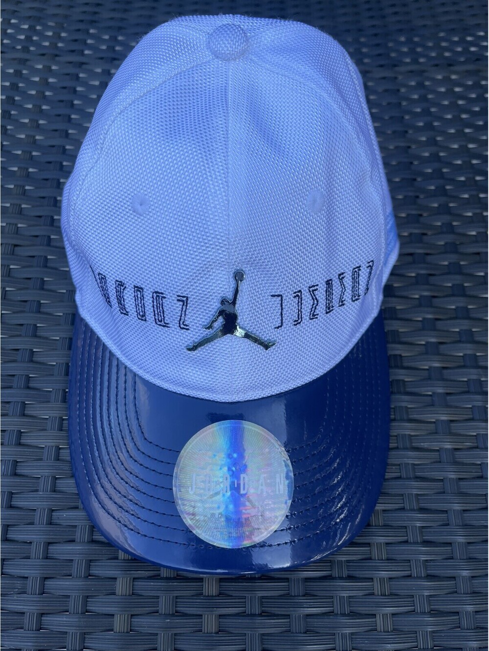 Air Jordan Jumpman Youth *AUTHENTIC* White Navy Blue.